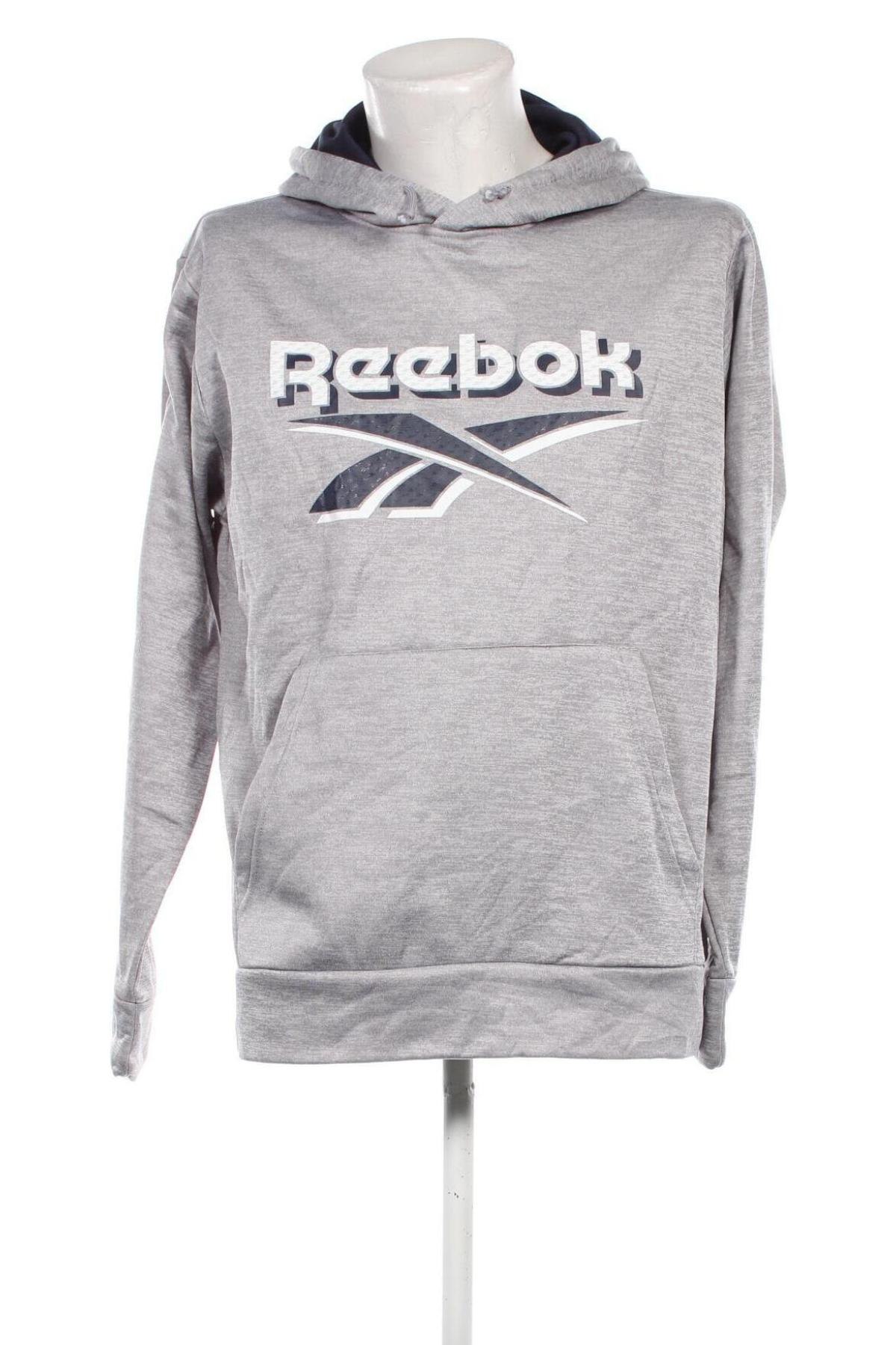 Мъжки суичър Reebok, Размер L, Цвят Сив, Цена 55,49 лв.