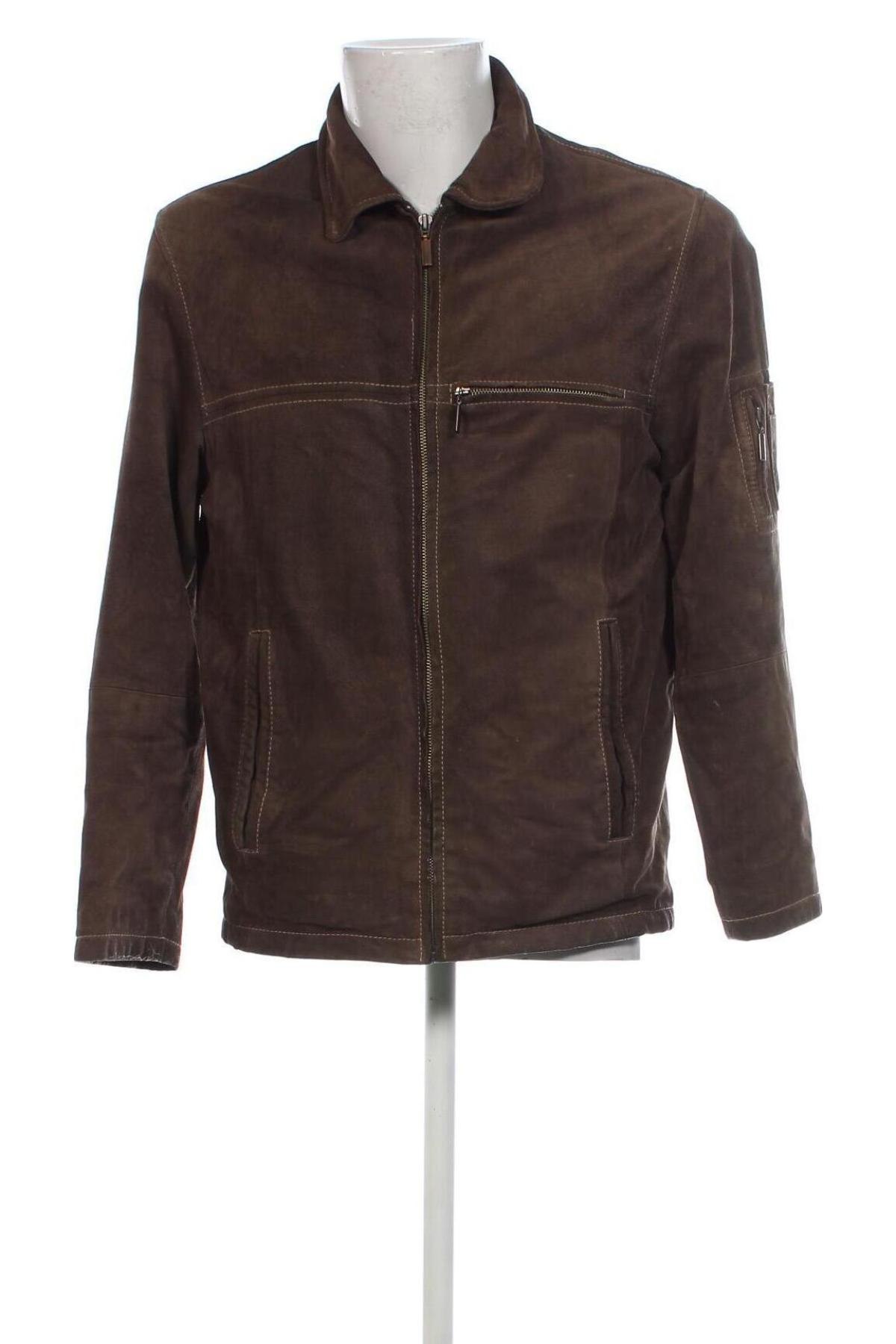 Herren Lederjacke, Größe L, Farbe Braun, Preis 56,49 €