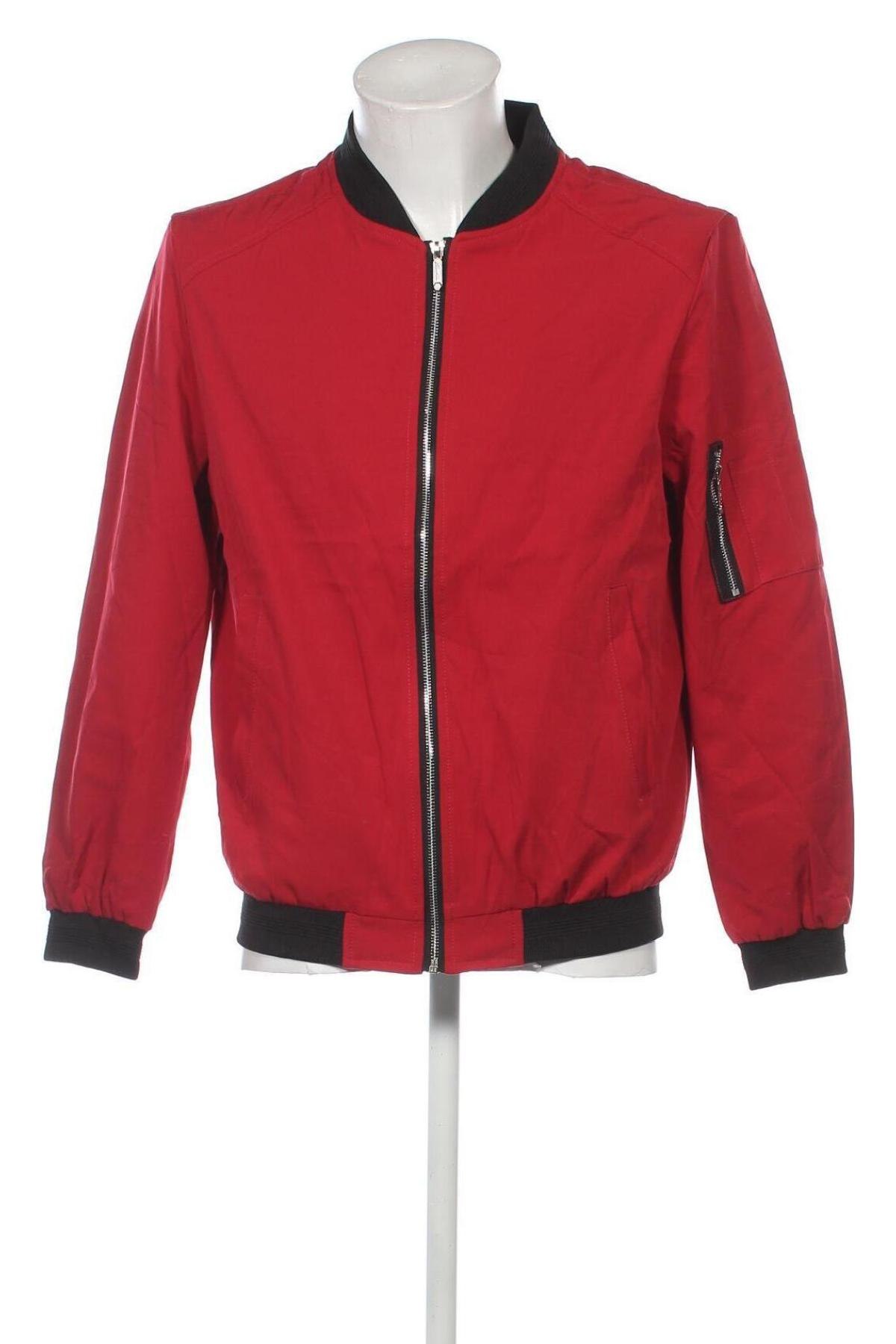 Herren Lederjacke, Größe S, Farbe Rot, Preis 34,49 €