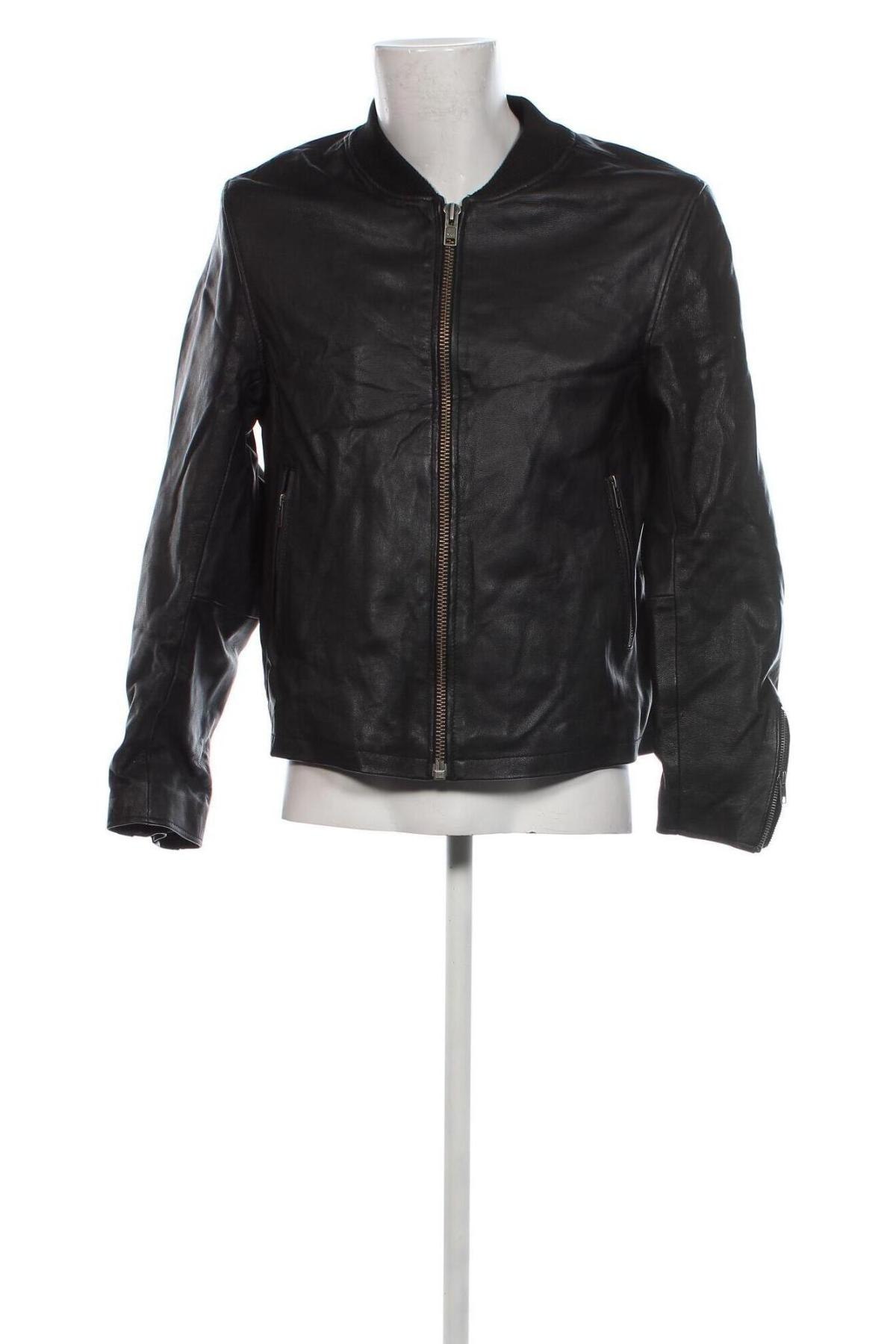 Herren Lederjacke ASOS, Größe L, Farbe Schwarz, Preis 99,99 €