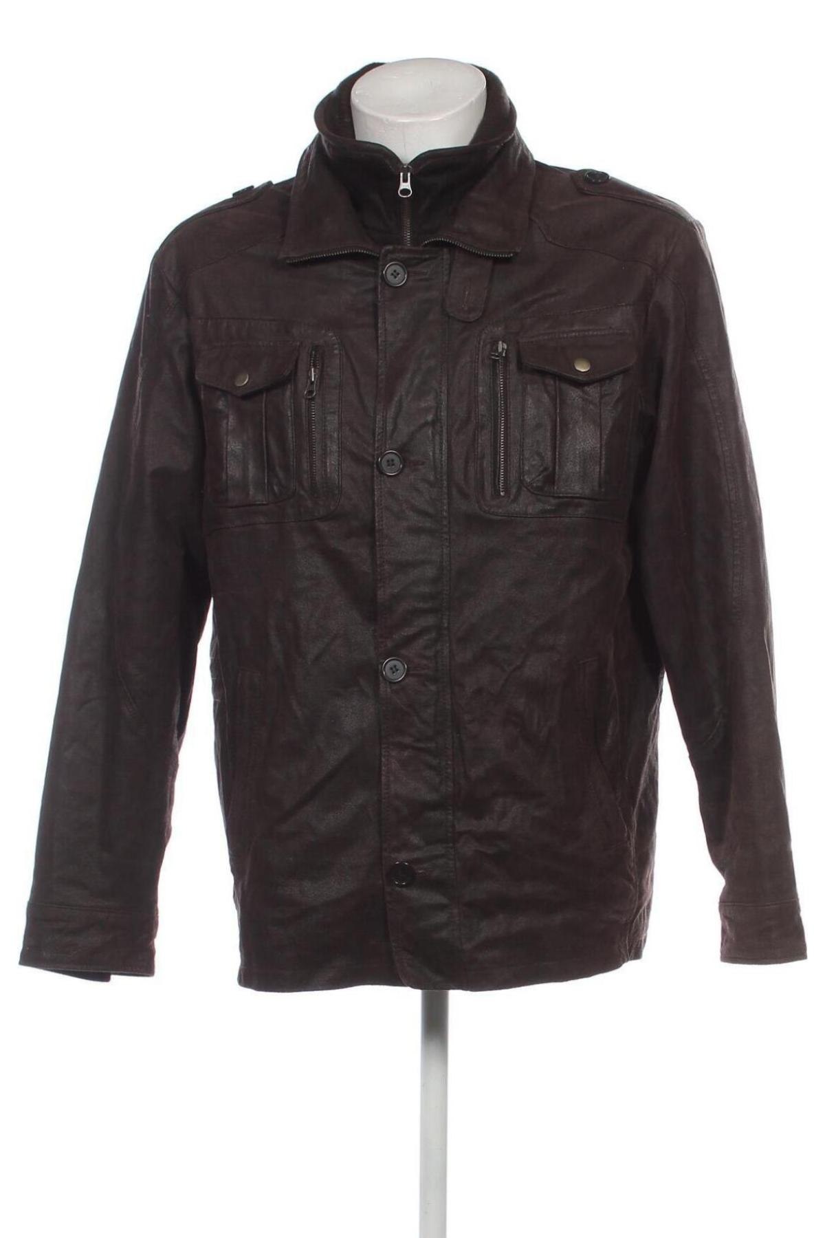 Herren Lederjacke Charles Vogele, Größe L, Farbe Braun, Preis € 30,49