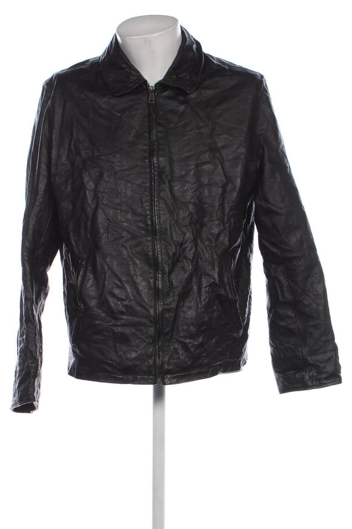 Herren Lederjacke Croft & Barrow, Größe L, Farbe Schwarz, Preis € 37,99