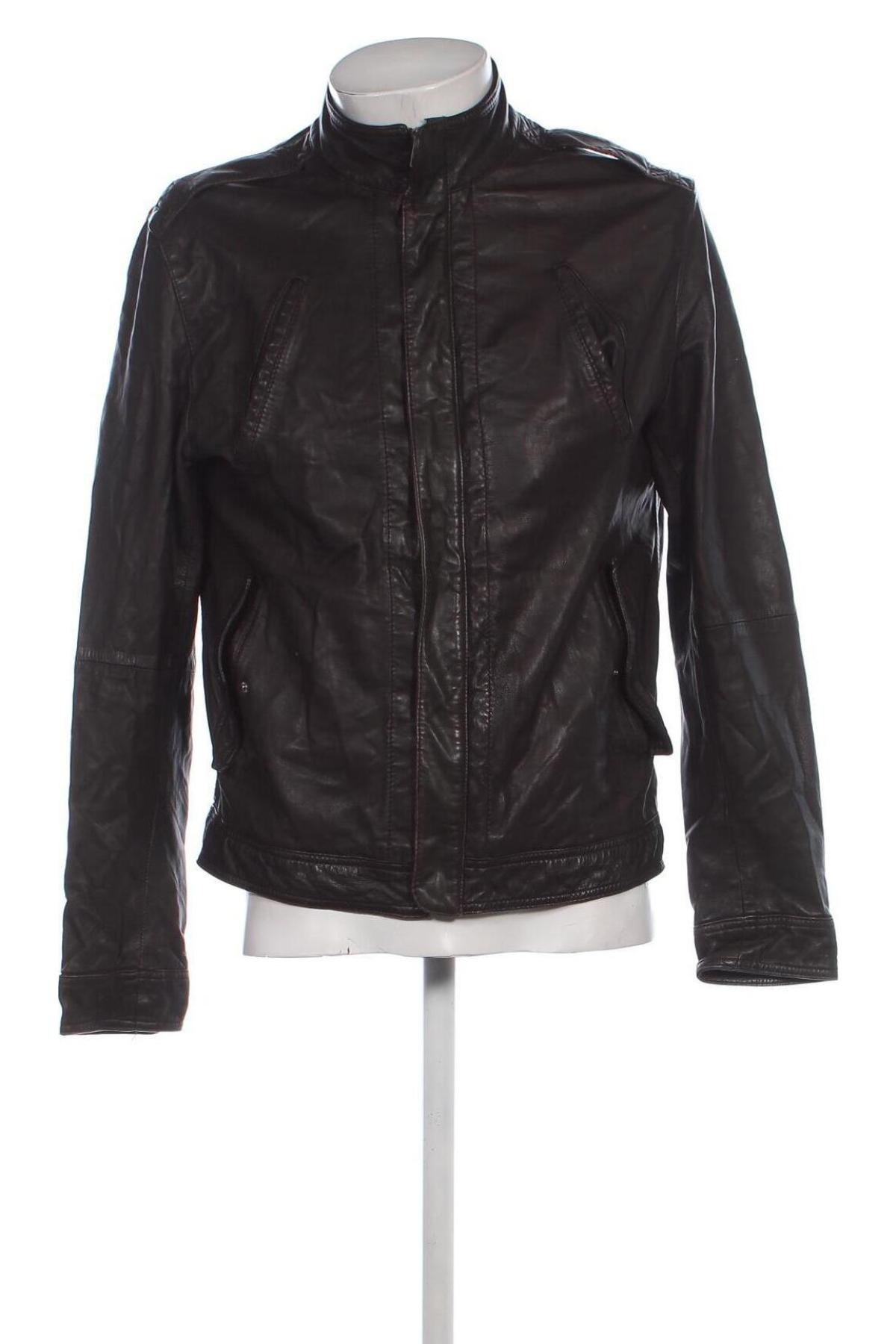 Herren Lederjacke Monsoon, Größe M, Farbe Braun, Preis € 99,99