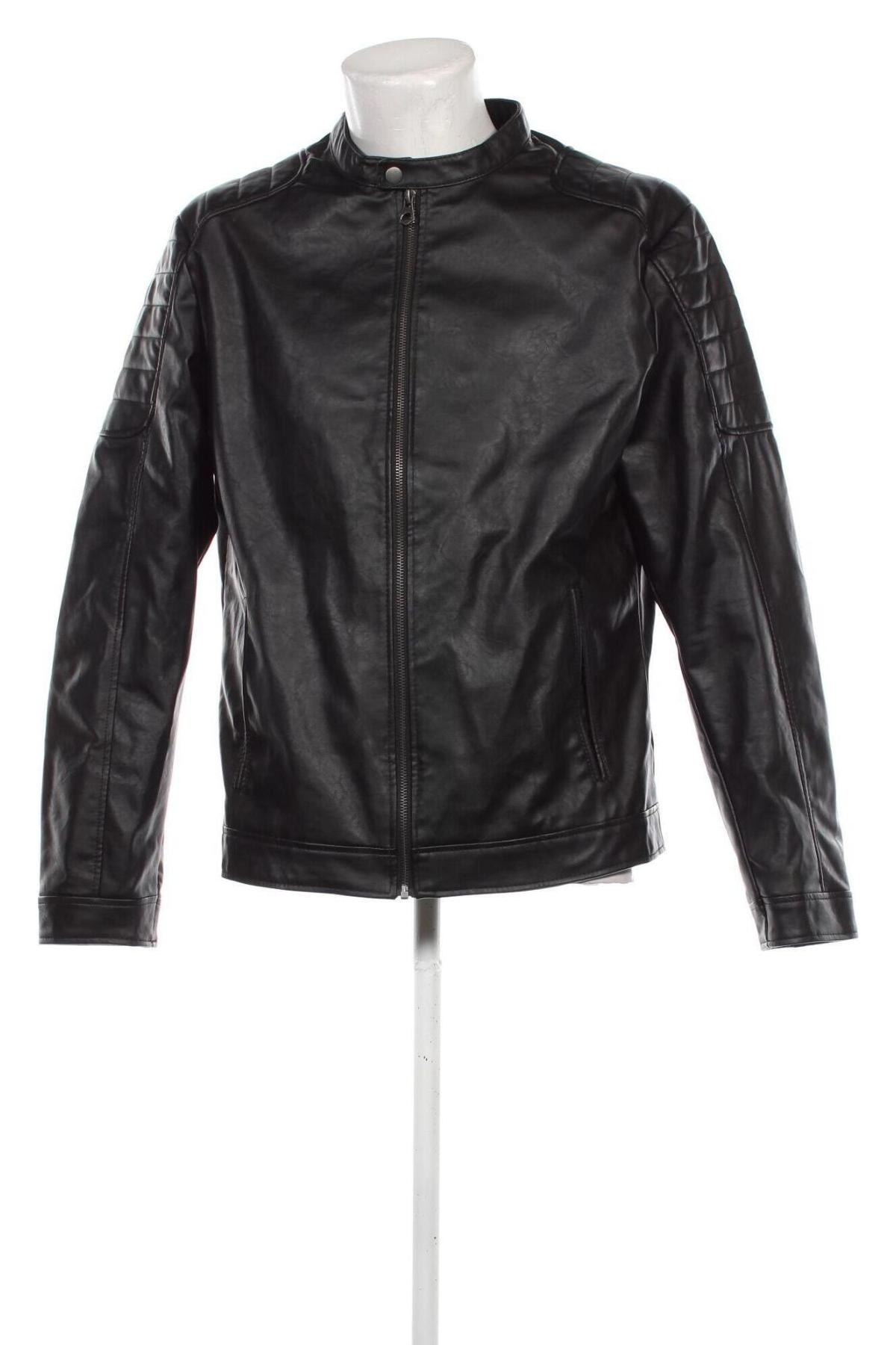 Herren Lederjacke Sinsay, Größe XL, Farbe Schwarz, Preis € 47,62