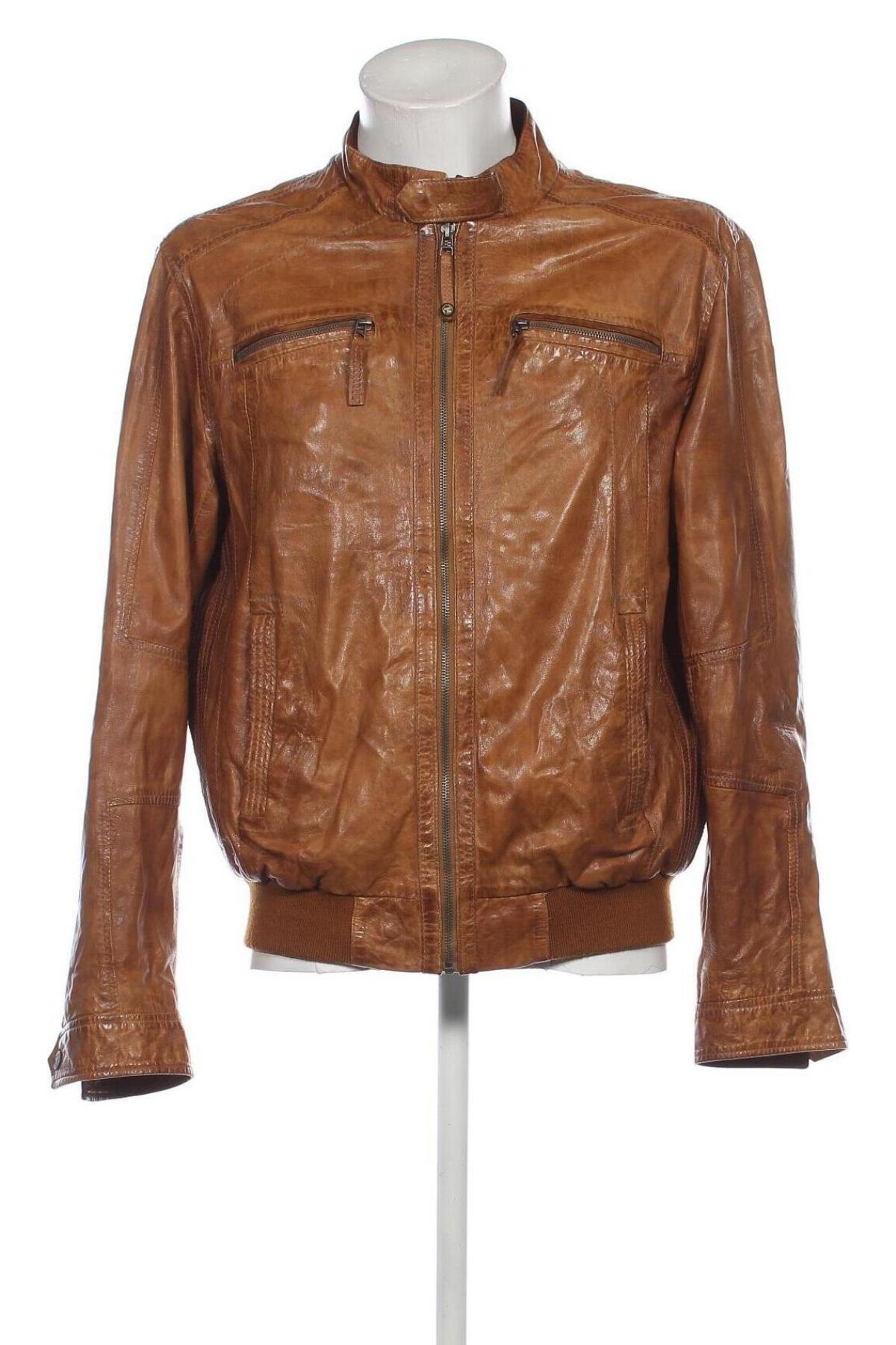 Herren Lederjacke Trapper, Größe L, Farbe Braun, Preis 99,99 €