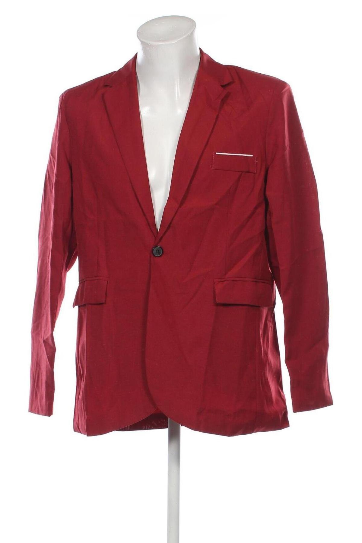 Herren Sakko, Größe 5XL, Farbe Rot, Preis 38,99 €