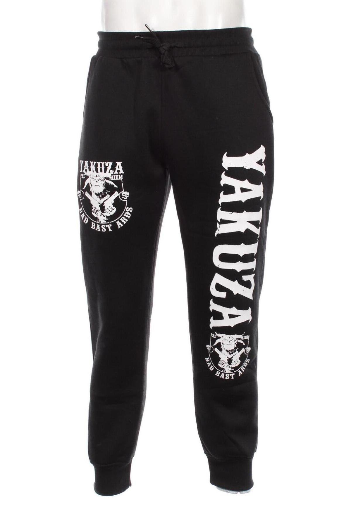 Pantaloni trening de bărbați Yakuza, Mărime S, Culoare Negru, Preț 69,82 Lei