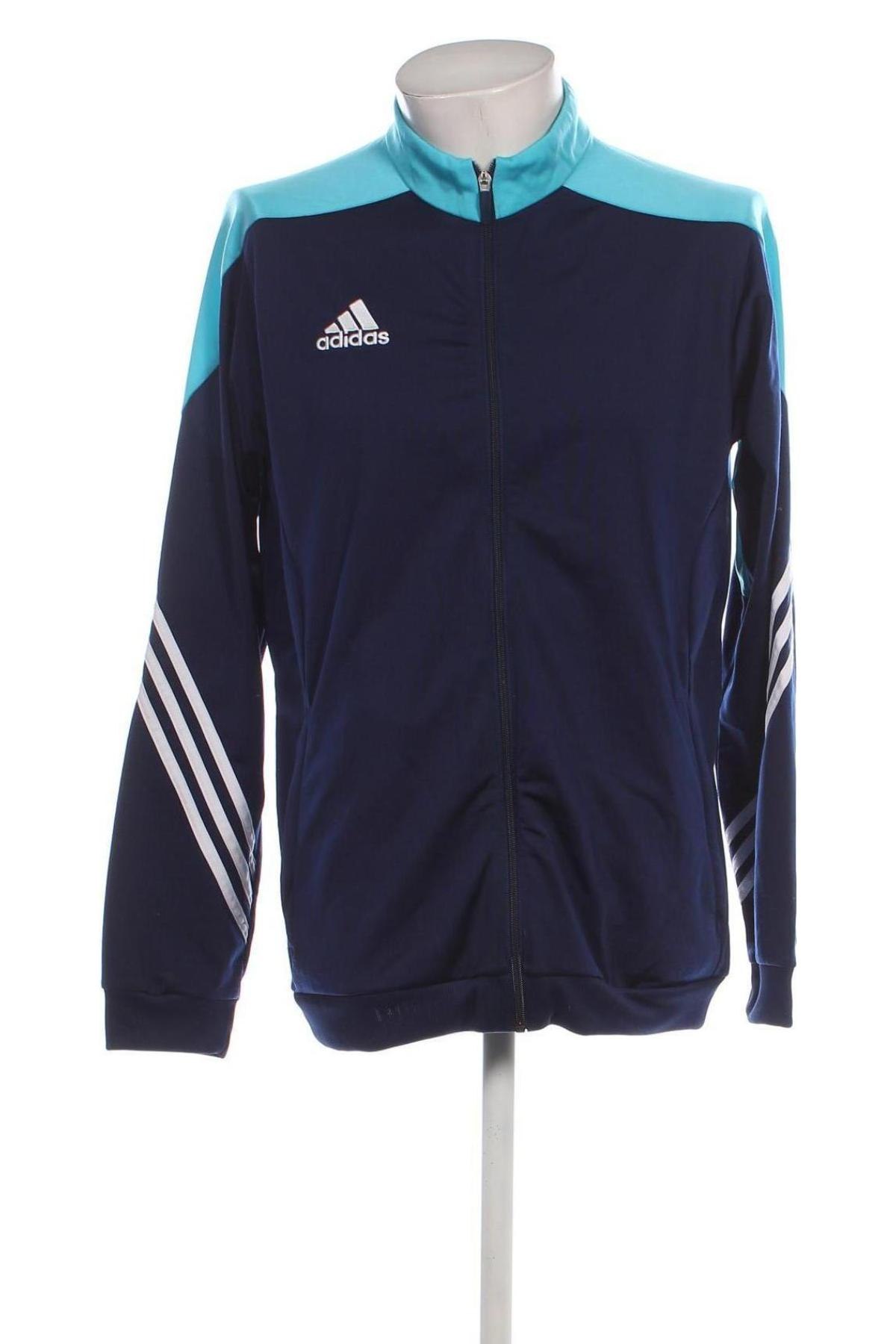 Herren Sportoberteil Adidas, Größe L, Farbe Blau, Preis 24,55 €