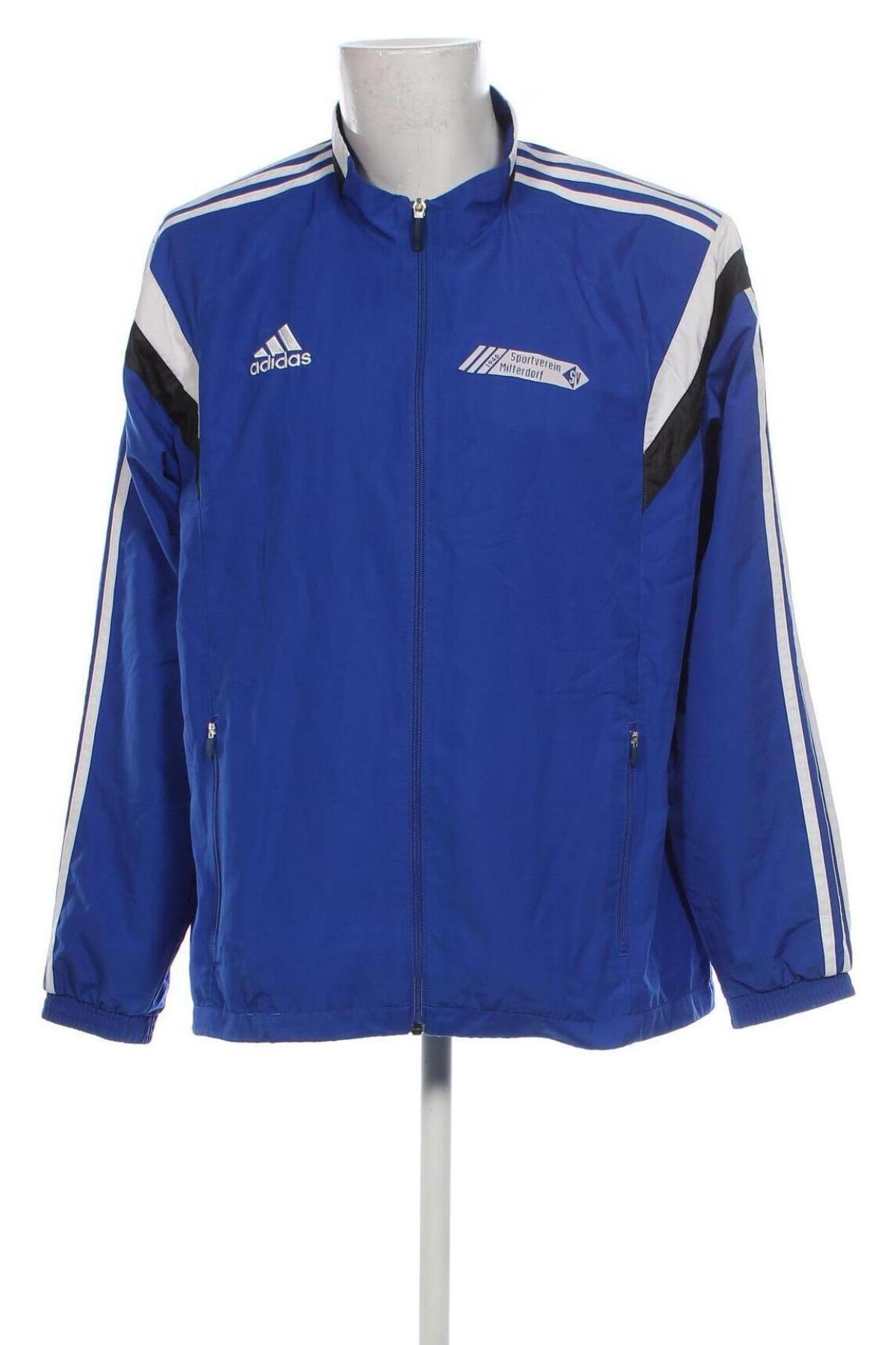 Bluză trening de bărbați Adidas, Mărime XL, Culoare Albastru, Preț 150,99 Lei