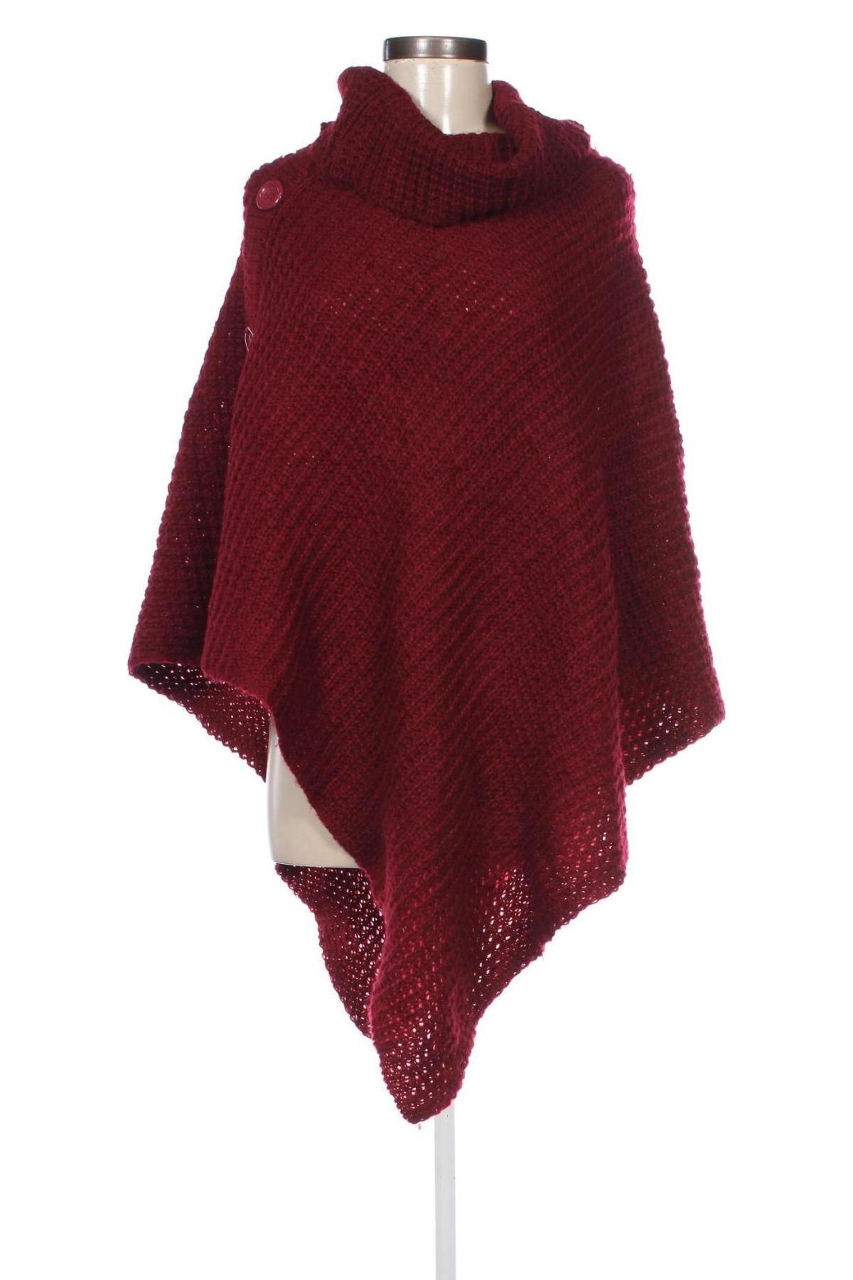 Poncho Laura T., Größe M, Farbe Rot, Preis € 20,49