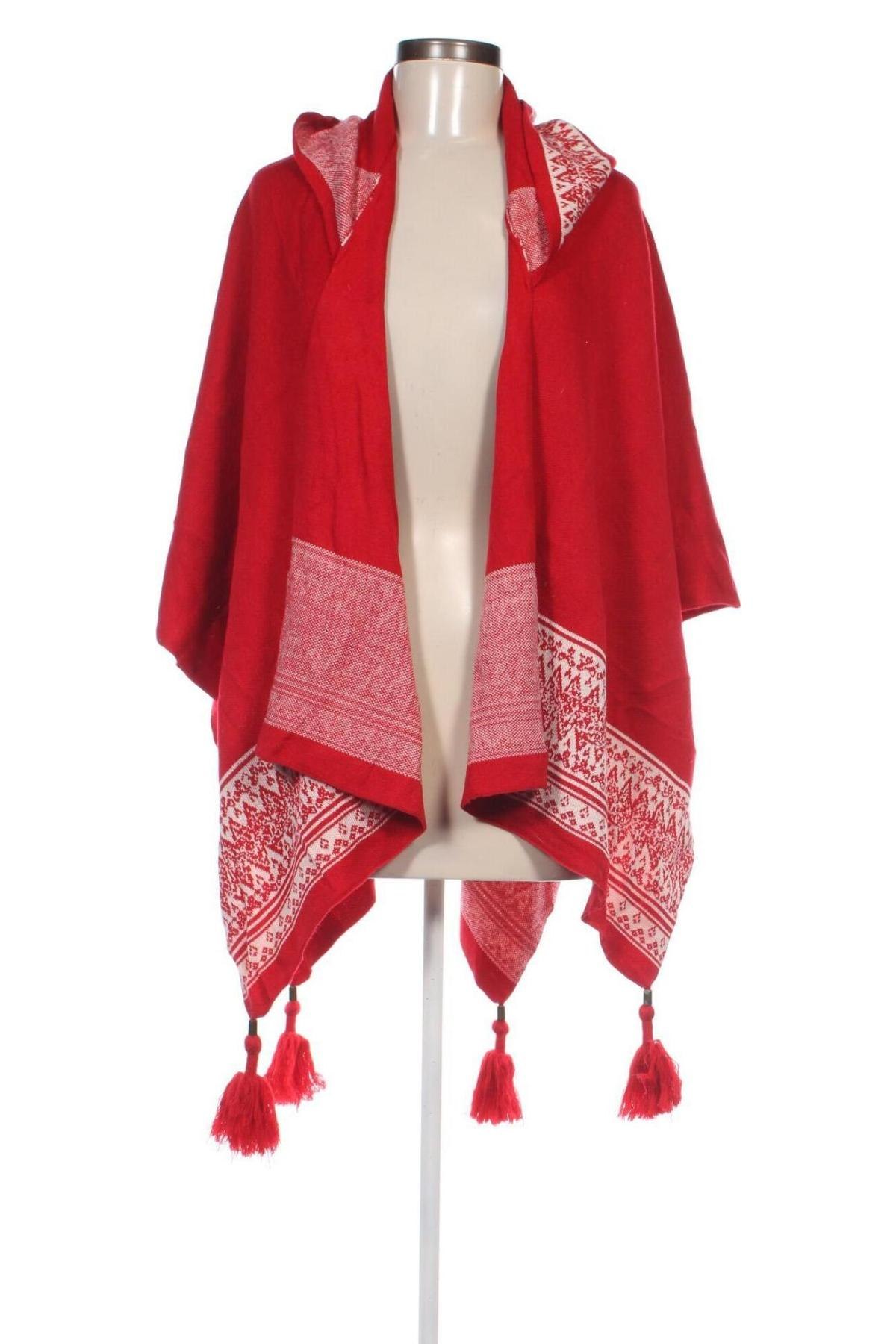 Poncho Simply Noelle, Mărime M, Culoare Roșu, Preț 102,99 Lei