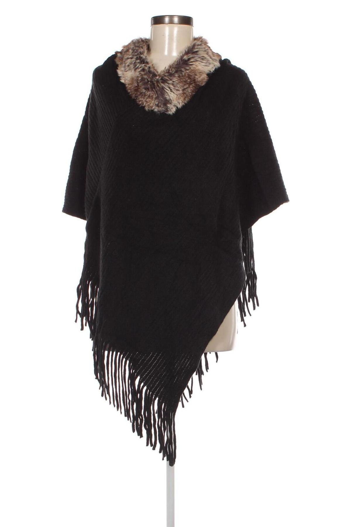 Poncho Steve Madden, Mărime M, Culoare Negru, Preț 134,99 Lei