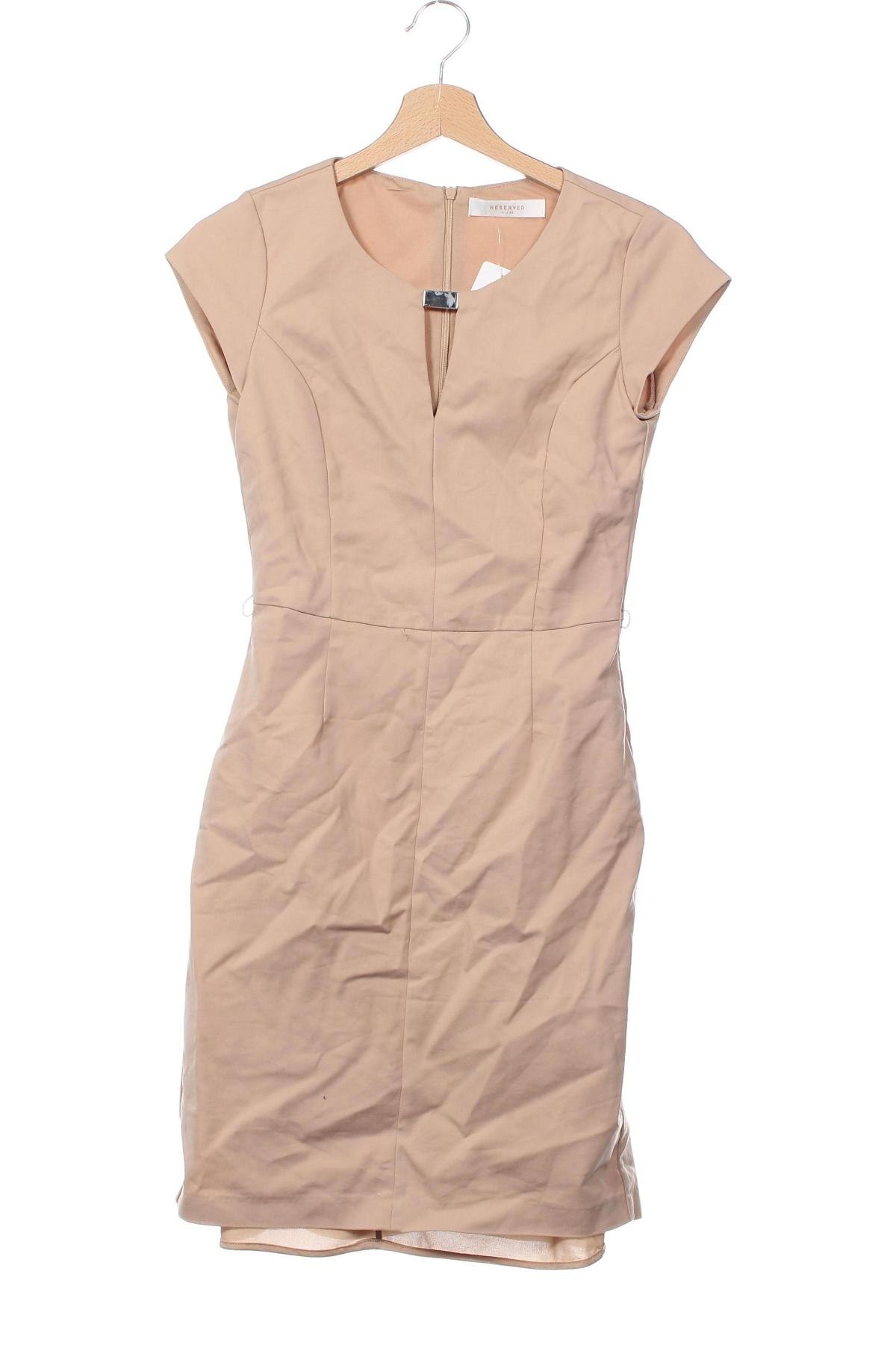 Kleid Reserved, Größe XS, Farbe Beige, Preis € 8,49