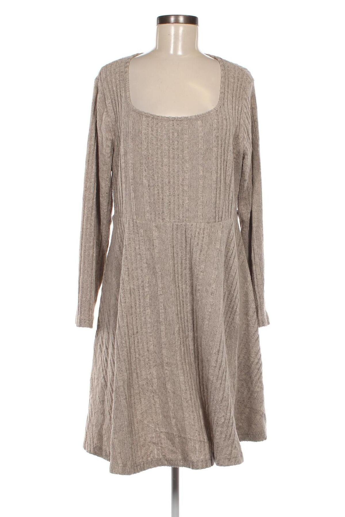 Kleid SHEIN, Größe 3XL, Farbe Beige, Preis 20,49 €