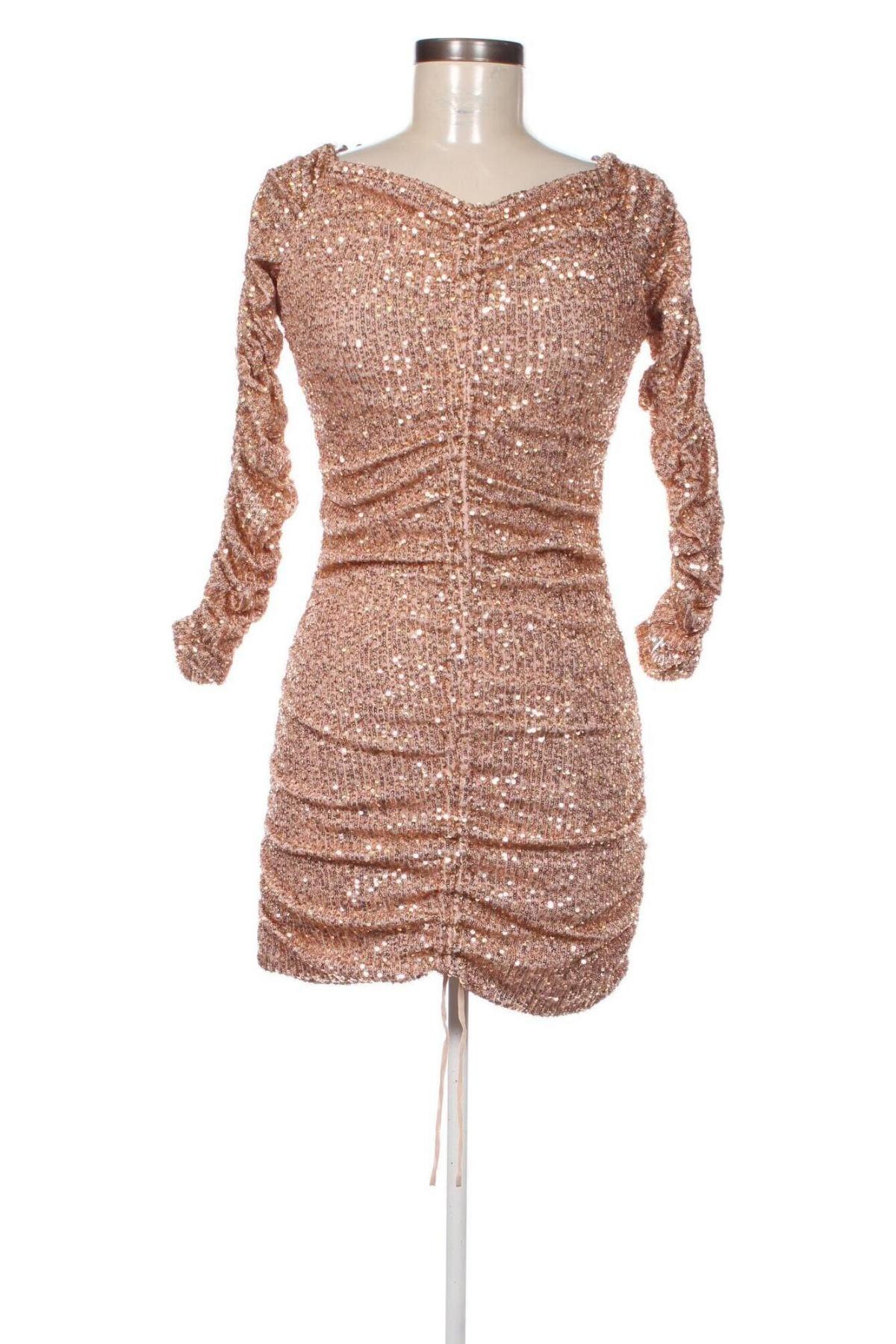 Kleid Zara, Größe S, Farbe Golden, Preis € 12,49