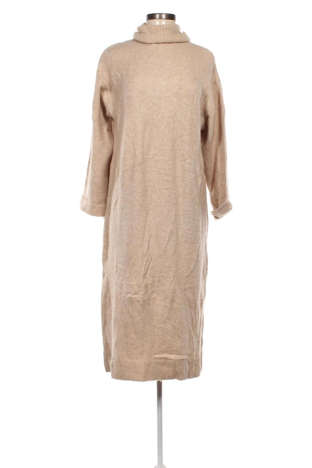 Kleid Zara, Größe M, Farbe Beige, Preis 23,99 €