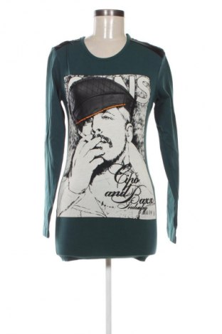 Дамска блуза Cipo & Baxx, Размер M, Цвят Зелен, Цена 22,99 лв.