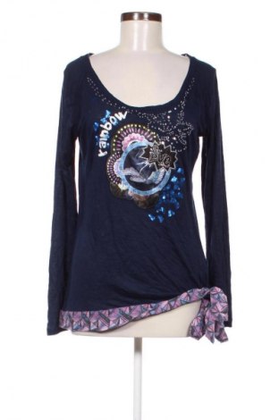 Γυναικεία μπλούζα Desigual, Μέγεθος XL, Χρώμα Μπλέ, Τιμή 24,55 €
