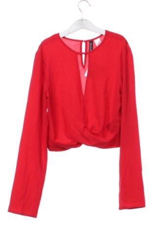 Дамска блуза H&M Divided, Размер XXS, Цвят Червен, Цена 10,99 лв.