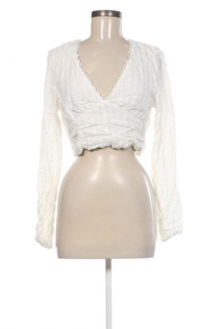 Bluzka damska Pull&Bear, Rozmiar XL, Kolor Biały, Cena 29,99 zł