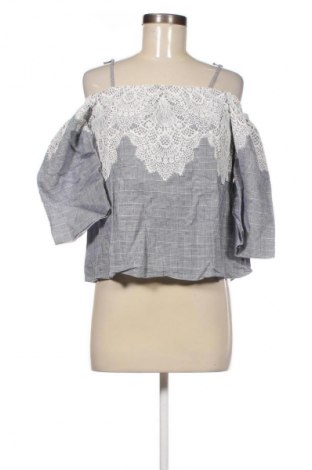 Дамска блуза Zara, Размер S, Цвят Син, Цена 18,99 лв.