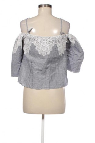 Дамска блуза Zara, Размер S, Цвят Син, Цена 18,99 лв.