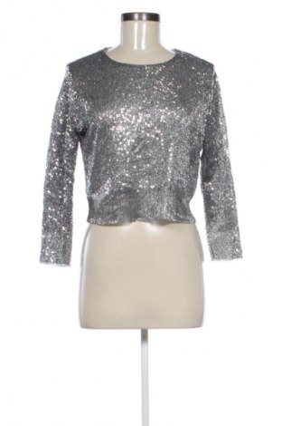 Bluzka damska Zara, Rozmiar M, Kolor Srebrzysty, Cena 51,99 zł