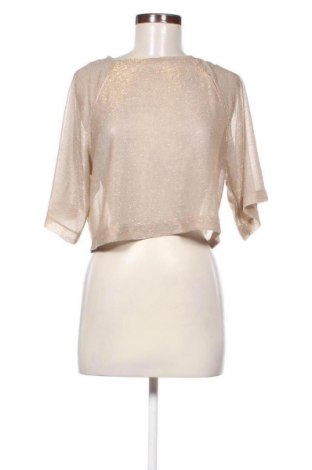 Дамска блуза Zara, Размер M, Цвят Златист, Цена 20,14 лв.
