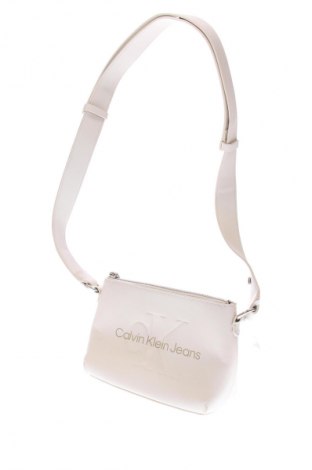 Γυναικεία τσάντα Calvin Klein Jeans, Χρώμα Εκρού, Τιμή 74,99 €