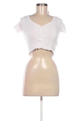 Damen Strickjacke Bershka, Größe XS, Farbe Weiß, Preis € 8,99