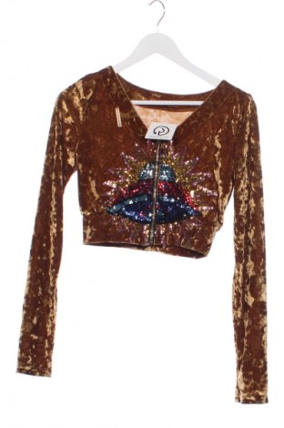 Damski kardigan Djofra, Rozmiar S, Kolor Brązowy, Cena 289,75 zł