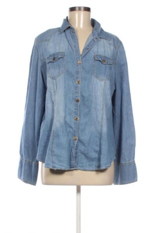 Дамска риза Smiling, Размер XL, Цвят Син, Цена 26,99 лв.