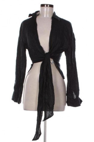 Дамска риза Zara, Размер M, Цвят Черен, Цена 19,99 лв.