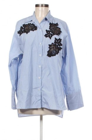 Γυναικείο πουκάμισο Zara, Μέγεθος L, Χρώμα Μπλέ, Τιμή 13,99 €