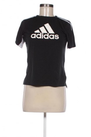 Дамска тениска Adidas, Размер M, Цвят Черен, Цена 27,00 лв.