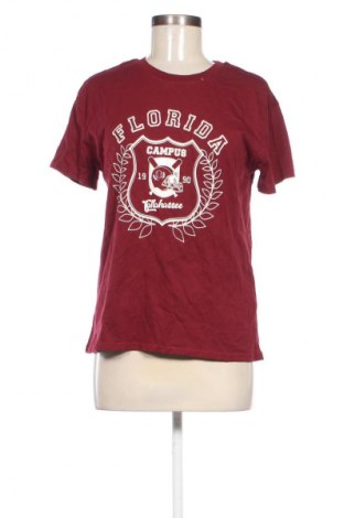 Damski T-shirt Bershka, Rozmiar L, Kolor Czerwony, Cena 51,99 zł