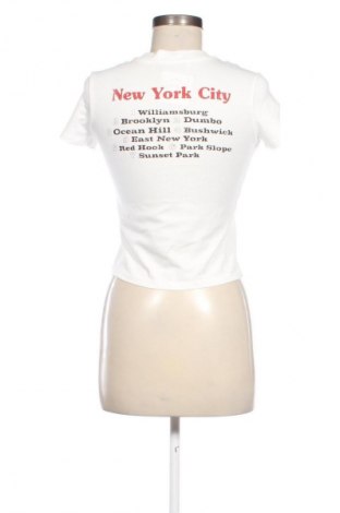 Damen T-Shirt Bershka, Größe XS, Farbe Weiß, Preis € 8,75