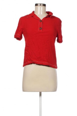 Damski T-shirt Bershka, Rozmiar S, Kolor Czerwony, Cena 31,99 zł