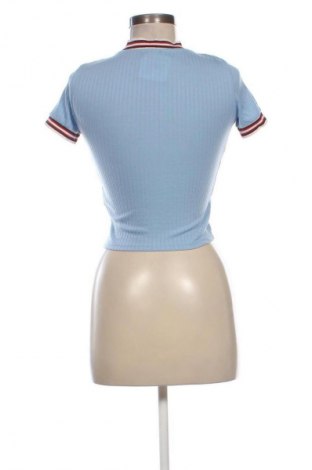 Damski T-shirt Bershka, Rozmiar XS, Kolor Niebieski, Cena 45,99 zł