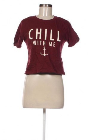 Damski T-shirt Bershka, Rozmiar M, Kolor Czerwony, Cena 50,99 zł