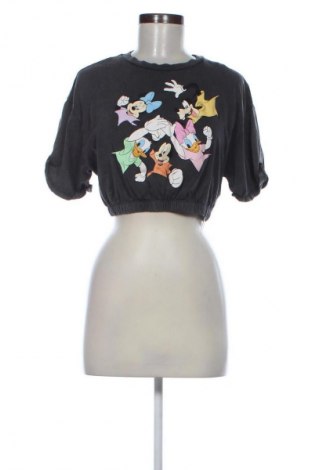 Tricou de femei Bershka, Mărime S, Culoare Gri, Preț 19,99 Lei