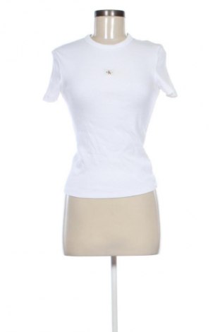 Tricou de femei Calvin Klein Jeans, Mărime S, Culoare Alb, Preț 219,99 Lei