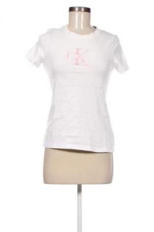 Damen T-Shirt Calvin Klein Jeans, Größe S, Farbe Weiß, Preis 39,99 €