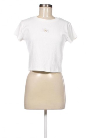 Дамска тениска Calvin Klein Jeans, Размер L, Цвят Бял, Цена 35,27 €