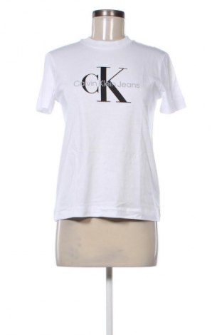 Damen T-Shirt Calvin Klein Jeans, Größe S, Farbe Weiß, Preis € 25,99