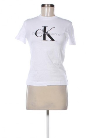 Damen T-Shirt Calvin Klein Jeans, Größe XXS, Farbe Weiß, Preis € 45,99