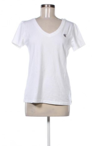 Damen T-Shirt Calvin Klein Jeans, Größe L, Farbe Ecru, Preis € 32,99