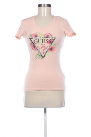Damski T-shirt Guess, Rozmiar S, Kolor Różowy, Cena 73,56 zł