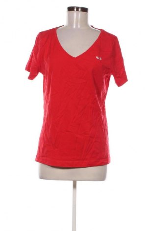 Damski T-shirt H.I.S, Rozmiar L, Kolor Czerwony, Cena 44,99 zł