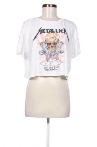Damski T-shirt H&M Divided, Rozmiar L, Kolor Biały, Cena 39,08 zł